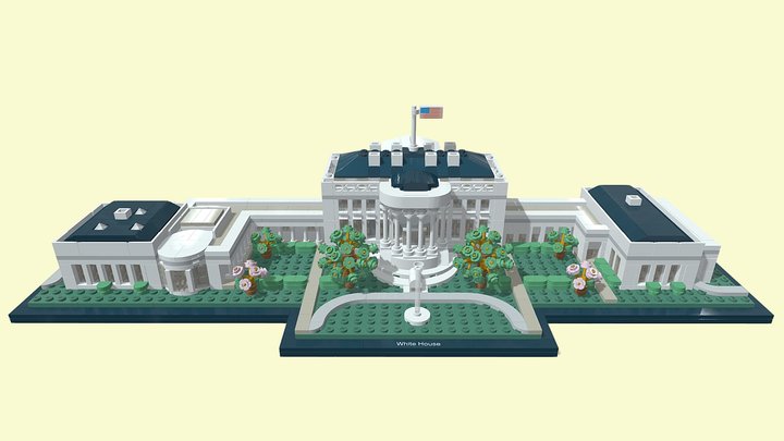 LEGO Architecture 21054 The White House 3D Model