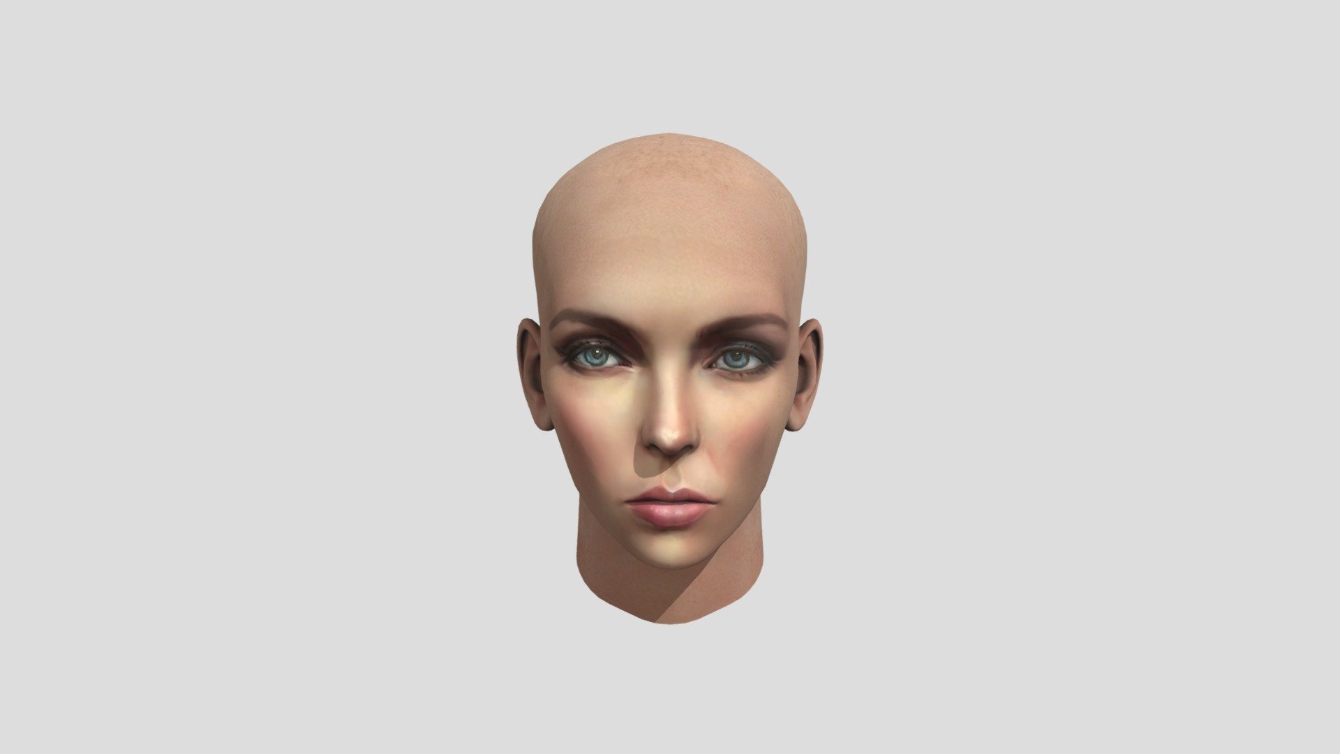 Stylized Female Head with blendshapes