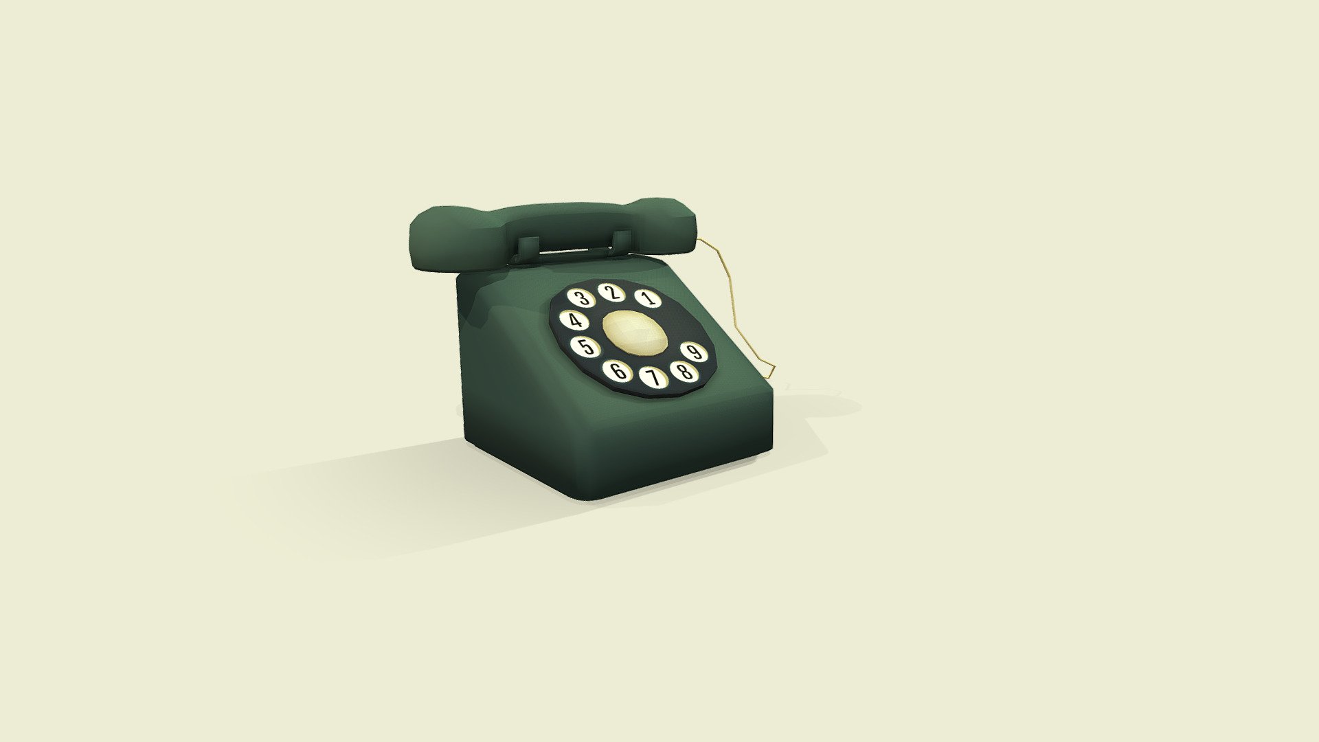 Rotary Dial Telephone - Download Free 3D model by Valo Niskanen  (@) [e624608]