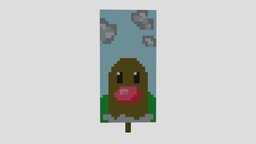 diglet minecraft banner - 3D model by TokyoMaster- [e624ae6] - Sketchfab