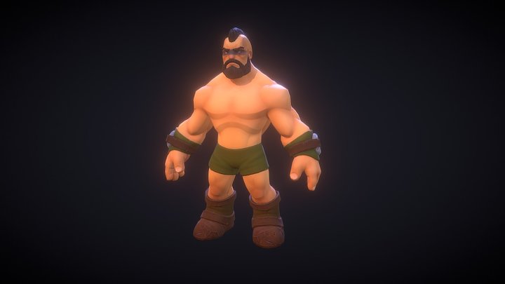 Man Lowpoly 3D Model