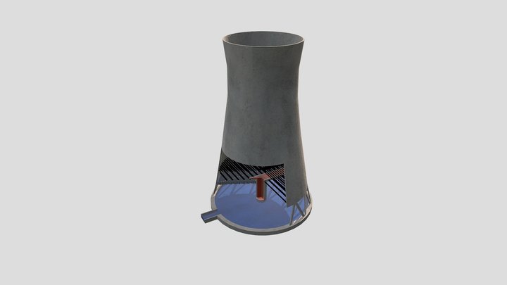 Chladiaca Veža 3D Model