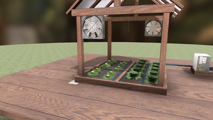 Invernadero Automatizado 3D Model