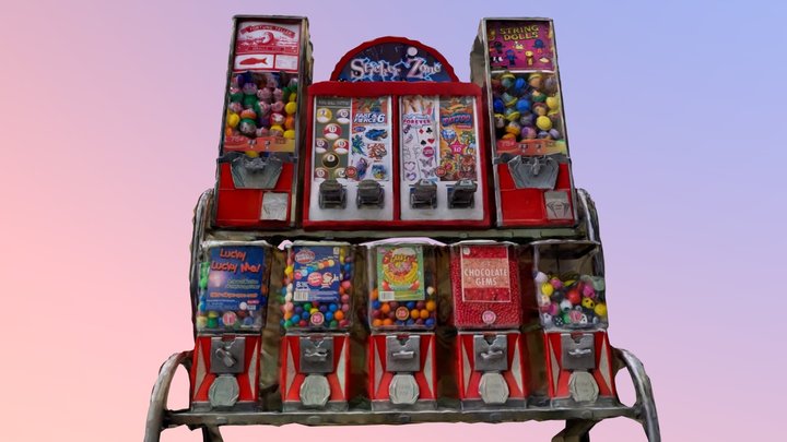 Day 064: Candy Vending Machine 3D Model