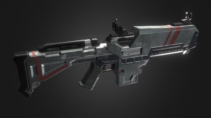 25mm Shotgun 3D Model