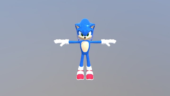 Movie_sonic fixed version 3D Model