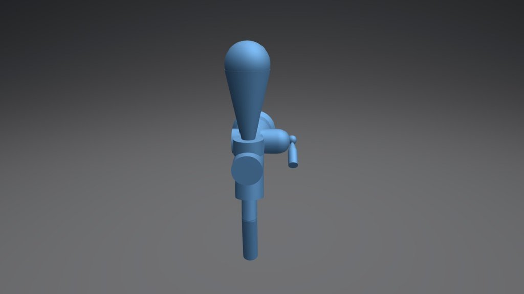 Beer tap with a compensator valve