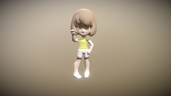 Little Girl 3D Model