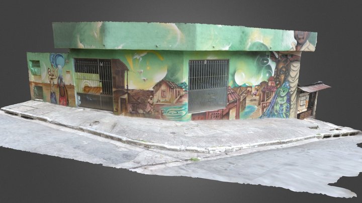 Graffiti 3D - Grupo OPNI Convida Emicida 3D Model