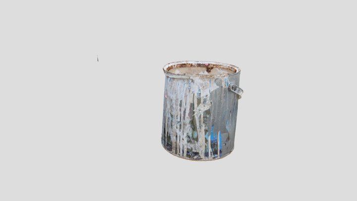 Saulat Mehmood - grey Paint Bucket - e2e Jam2 3D Model