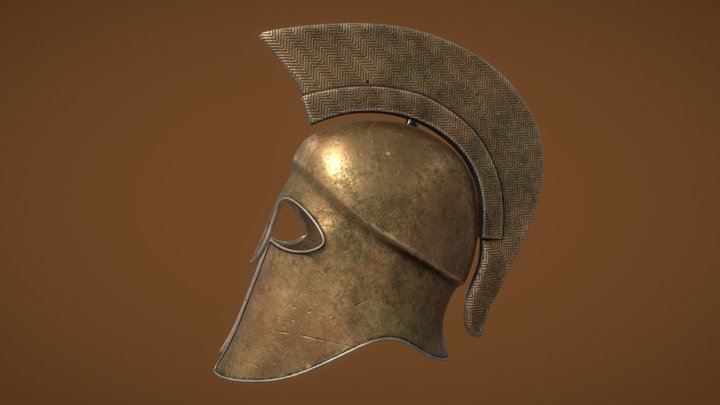 Greek Helmet 3D Model