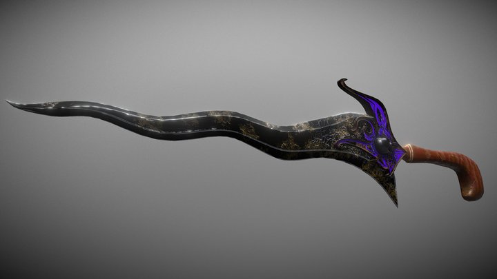 Dark Keris 3D Model