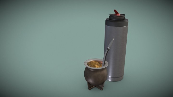 Termo y mate 3D Model