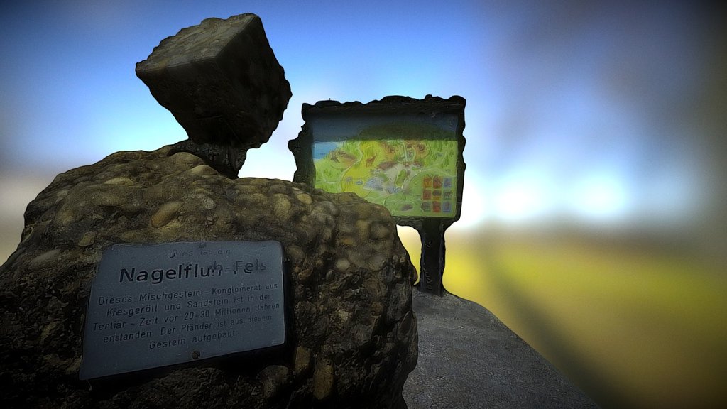 Pfeander Bregenz (Austria) -  Nagelfluh - Fels