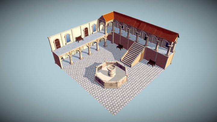 Courtyard 3D Model