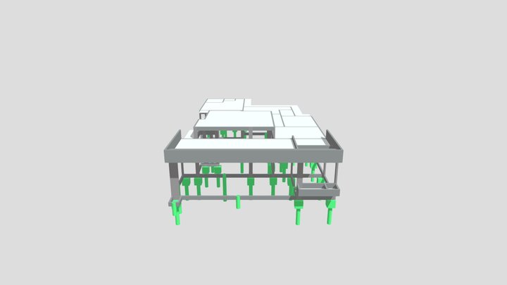 Residencia em Concreto Armado - Mandaguari 3D Model