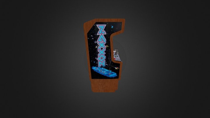 Zaxxon - Standup Arcade Machine 3D Model