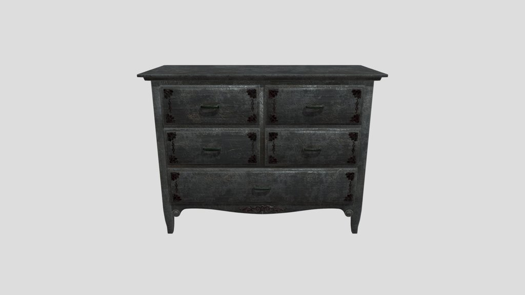 Desolate Black Ornament Locker