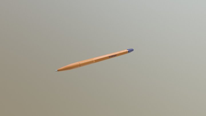 Low poly pen 3D Model