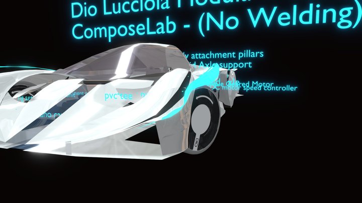 Dio Lucciola Modular Chassis (Animated) 3D Model