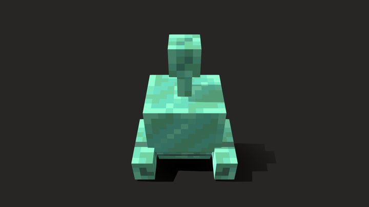 Old Copper Golem 3D Model