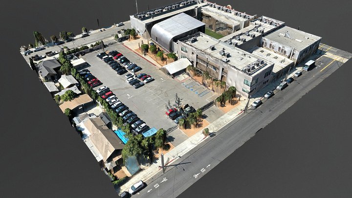 LOS ANGELES HIGH SCHOOL - DRONE TO 3D MODEL 3D Model