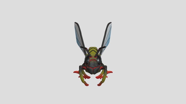 Fire wasp 3D Model