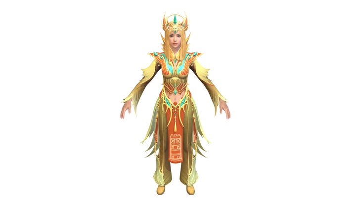 ⚡️Solar Empress set Pubg/Bgmi 3D model 4K⚡️ 3D Model