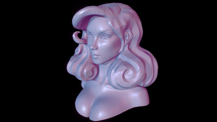 fatale bust sculpt 3D Model