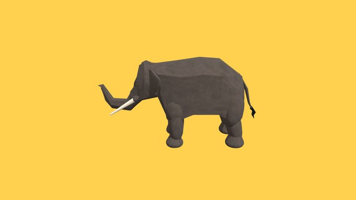 Asian Elephant #2 3D Model