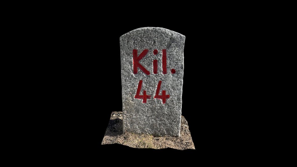 Milestone Oberalppass Km 44 von Altdorf