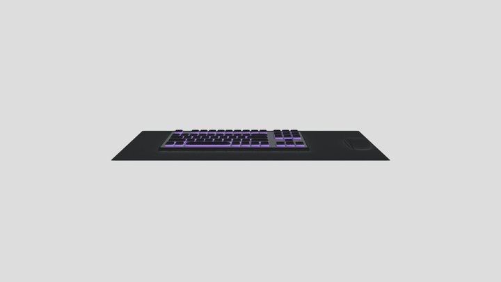 Computer accessories - Keyoboard/Mouse/MousePad 3D Model