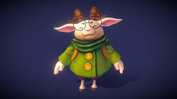 Goat Character 3D Model