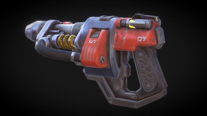 Torbjorn's Rivet Gun Overwatch 3D Model