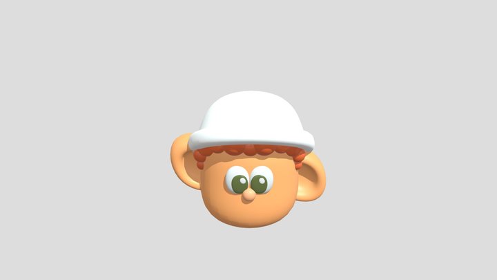 3d cartoon character head 2 3D Model