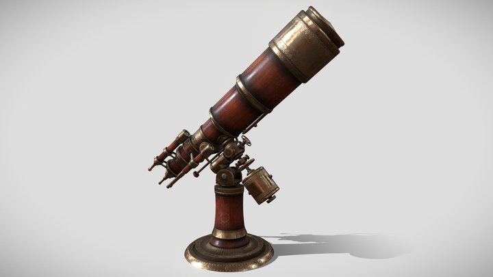 Ornate Telescope 3D Model