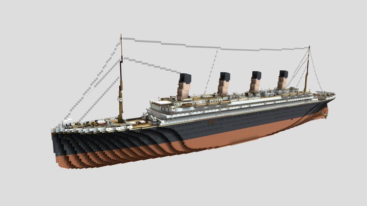 Minecraft RMS Olympic 1:1 3D Model