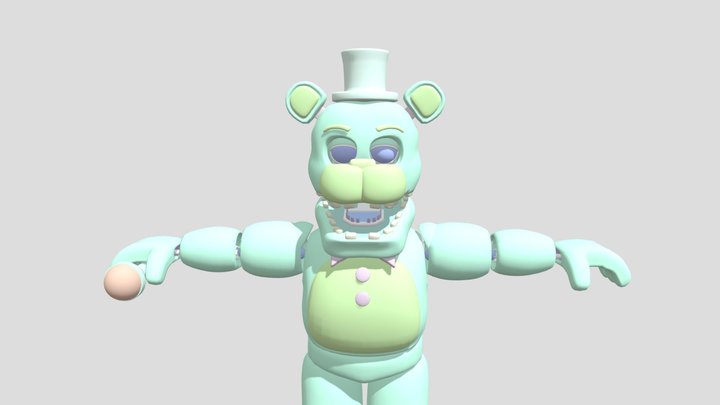 Mint) my fnaf oc) owned by: @baitYTQ 3D Model