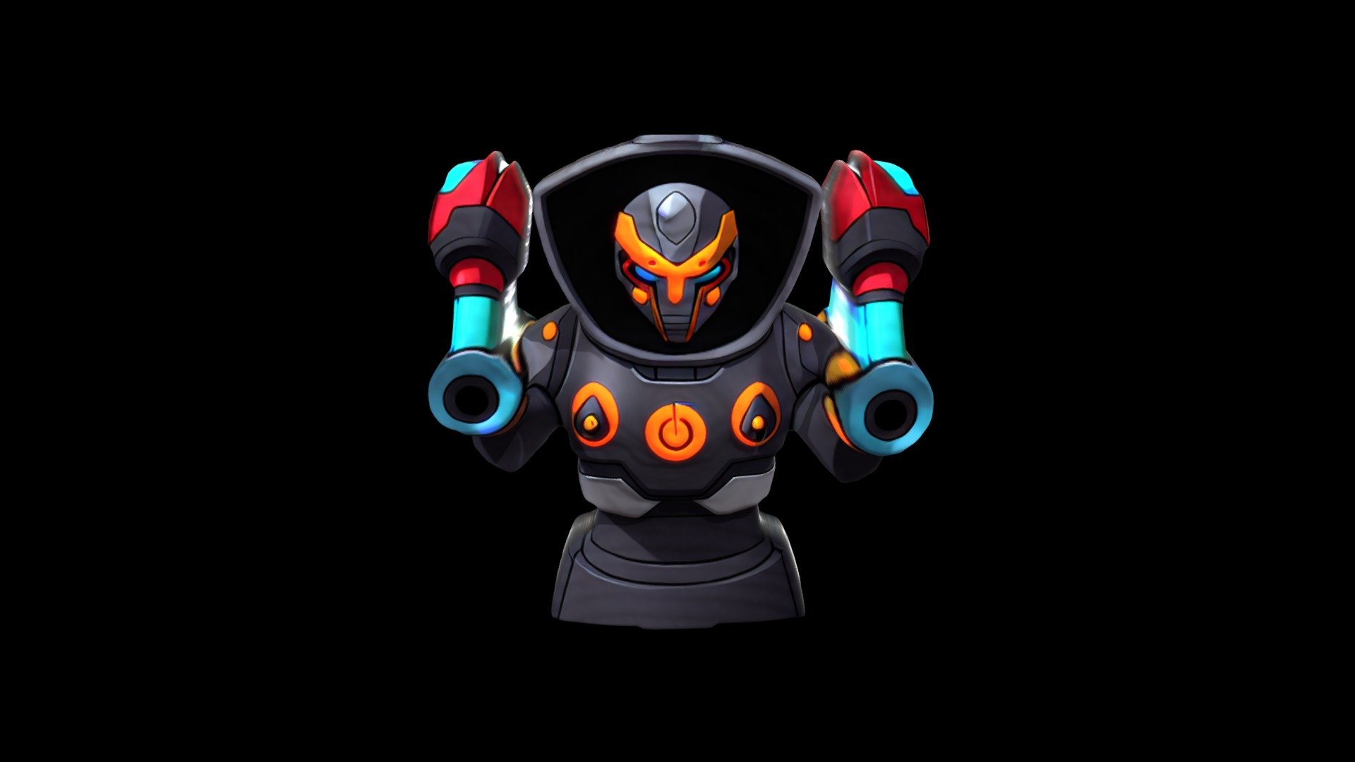 Helmet Mask Robot Cartoon 2026 - Download Free 3D model by klrxyz ...