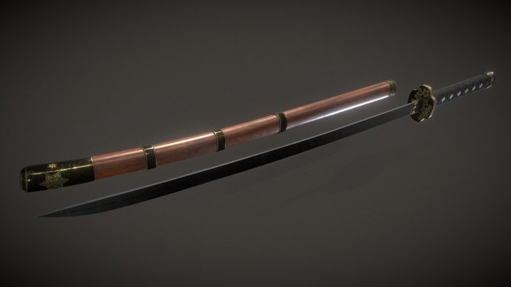katana (刀, かたな) Version_2 3D Model