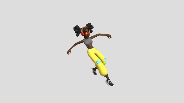 Breakdance Trish 3D Model