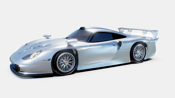 Porsche 911 GT1 Straenversion ｜www.vecarz.com 3D Model