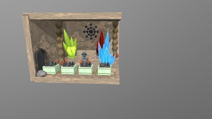 Gem Cave Attempt One 3D Model