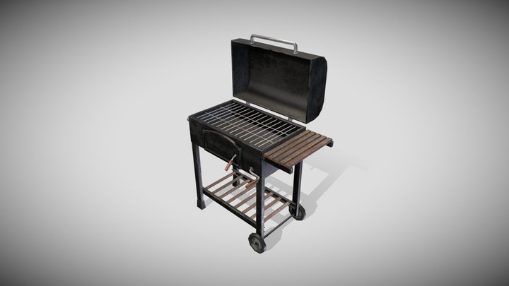 Barbeque grill | Game ready 3D Model