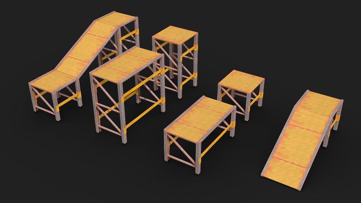 Pallet Racking Staircase – Modello 3D gratuito STL