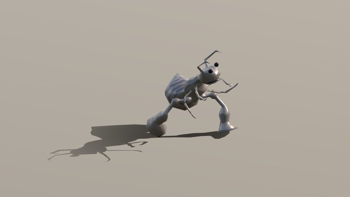 Robot ant - walk cycle 3D Model