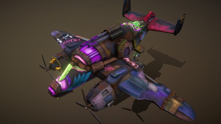 DAE_JinxWinx_Aircraft 3D Model