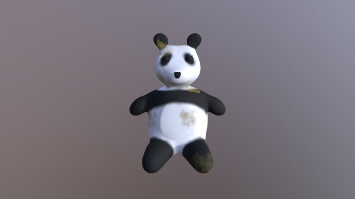 Dirty Stuff Panda Bear 3D Model