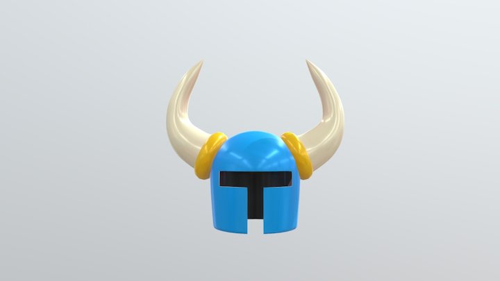 Shovel Knight's helmet 3D Model