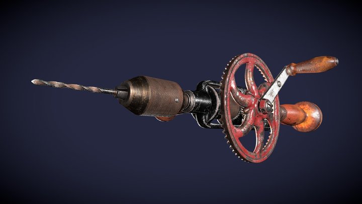 Millers Falls Drill No.980 | Game Ready Prop 3D Model